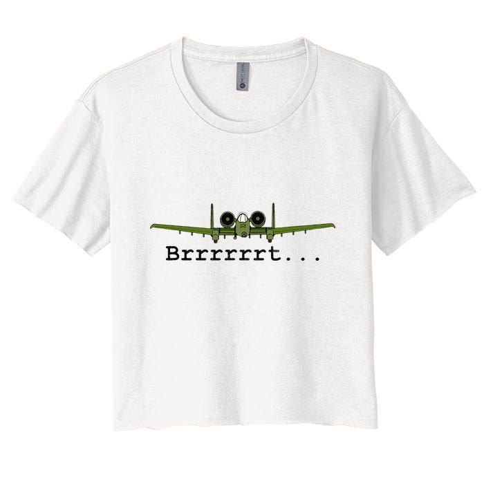 A 10 Thunderbolt Ii Warthog Funny Graphic Crop Top
