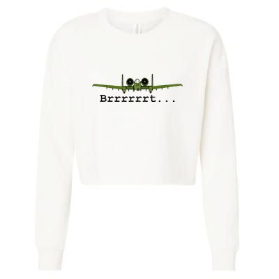 A 10 Thunderbolt Ii Warthog Funny Graphic Cropped Pullover Crew