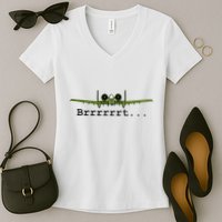 A 10 Thunderbolt Ii Warthog Funny Graphic Women's V-Neck T-Shirt
