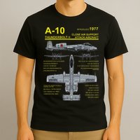 A 10 Thunderbolt Ii Warthog Military Jet Blueprint T-Shirt