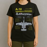 A 10 Thunderbolt Ii Warthog Military Jet Blueprint T-Shirt