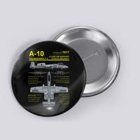 A 10 Thunderbolt Ii Warthog Military Jet Blueprint Button