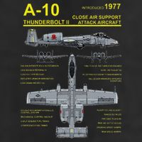 A 10 Thunderbolt Ii Warthog Military Jet Blueprint 25L Jumbo Tote