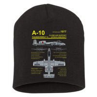 A 10 Thunderbolt Ii Warthog Military Jet Blueprint Short Acrylic Beanie
