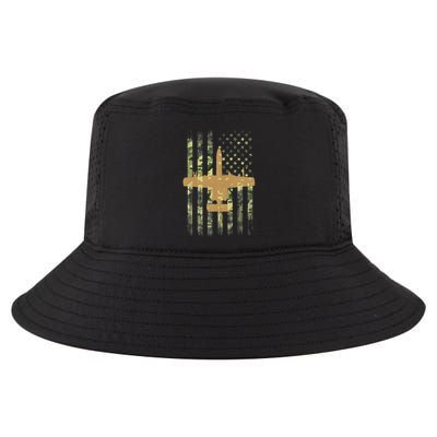 A 10 Thunderbolt Ii Warthog Camo Flag Military Airplane Cool Comfort Performance Bucket Hat