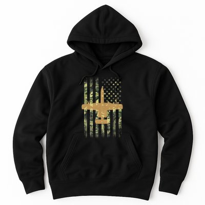 A 10 Thunderbolt Ii Warthog Camo Flag Military Airplane Hoodie