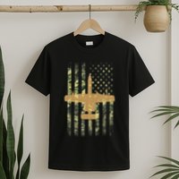 A 10 Thunderbolt Ii Warthog Camo Flag Military Airplane T-Shirt