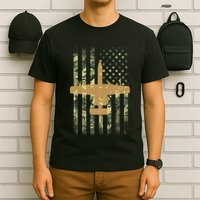 A 10 Thunderbolt Ii Warthog Camo Flag Military Airplane T-Shirt