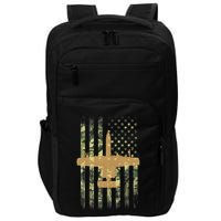 A 10 Thunderbolt Ii Warthog Camo Flag Military Airplane Impact Tech Backpack