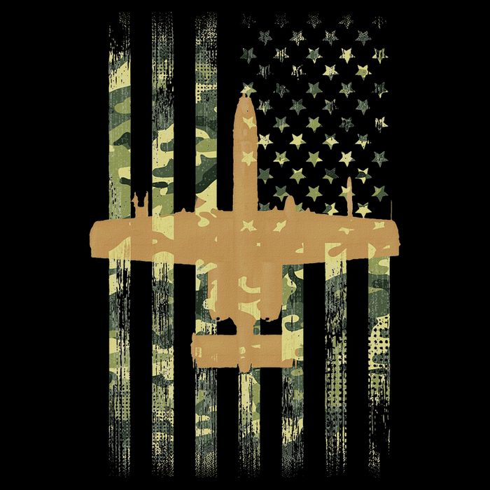 A 10 Thunderbolt Ii Warthog Camo Flag Military Airplane 16 in Basic Backpack