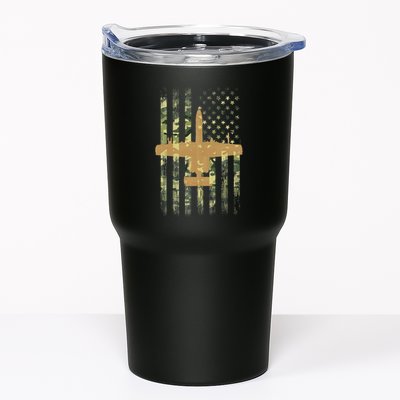 A 10 Thunderbolt Ii Warthog Camo Flag Military Airplane Tumbler