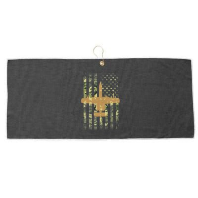 A 10 Thunderbolt Ii Warthog Camo Flag Military Airplane Large Microfiber Waffle Golf Towel