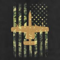 A 10 Thunderbolt Ii Warthog Camo Flag Military Airplane Large Microfiber Waffle Golf Towel