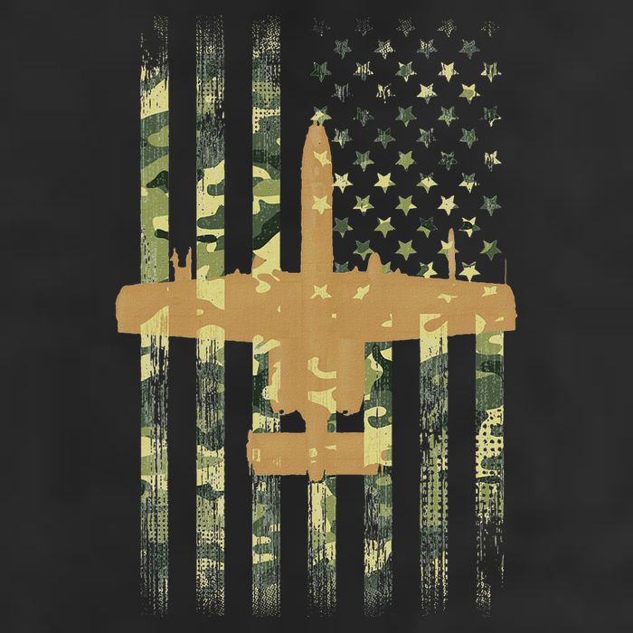 A 10 Thunderbolt Ii Warthog Camo Flag Military Airplane Large Microfiber Waffle Golf Towel