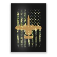 A 10 Thunderbolt Ii Warthog Camo Flag Military Airplane Poster