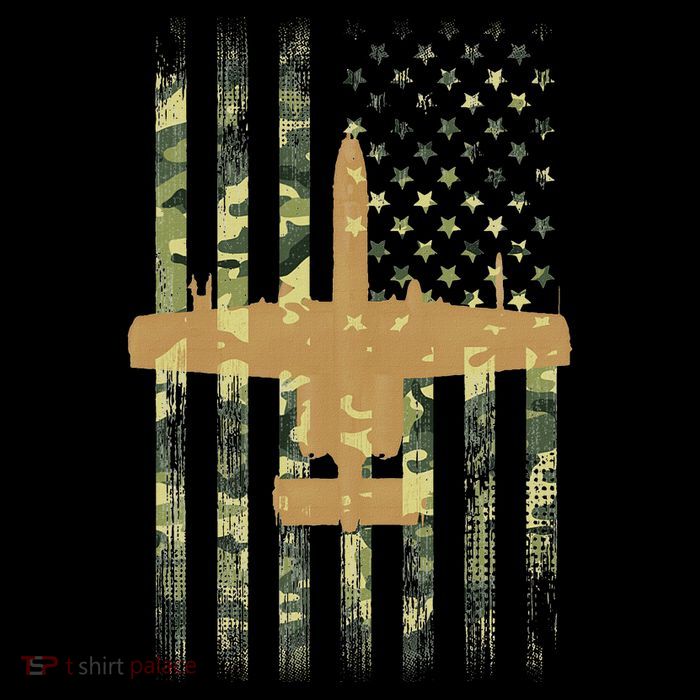 A 10 Thunderbolt Ii Warthog Camo Flag Military Airplane Pom Pom 12in Knit Beanie