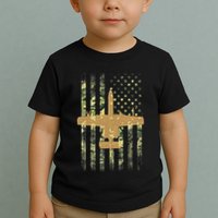 A 10 Thunderbolt Ii Warthog Camo Flag Military Airplane Toddler T-Shirt