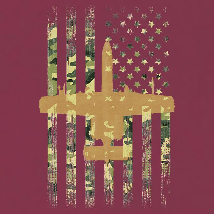 A 10 Thunderbolt Ii Warthog Camo Flag Military Airplane 16oz Travel Tumbler