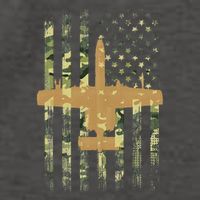 A 10 Thunderbolt Ii Warthog Camo Flag Military Airplane Vector Backpack