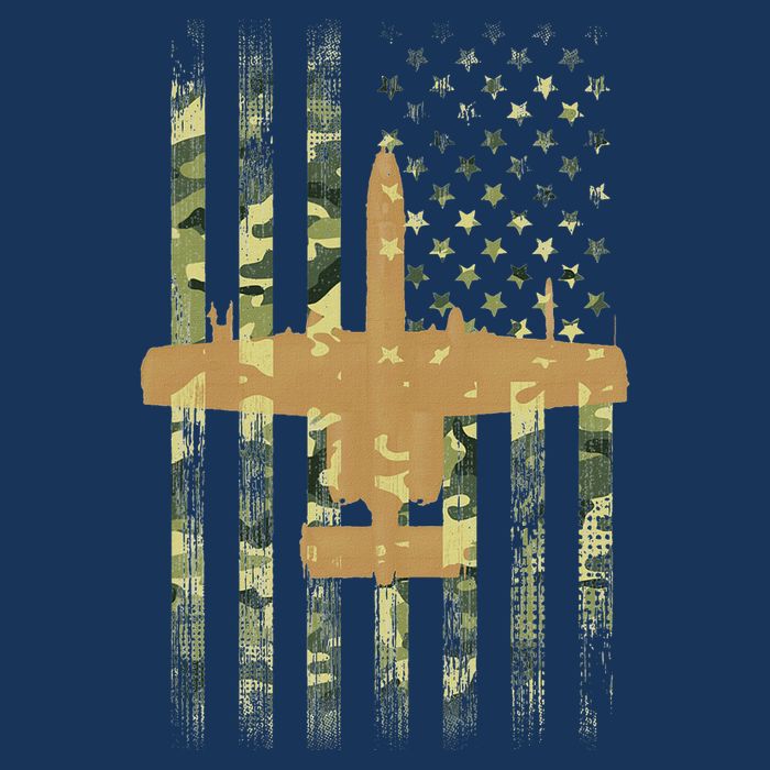 A 10 Thunderbolt Ii Warthog Camo Flag Military Airplane Infant Baby Jersey Bodysuit