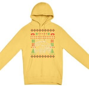 Adventure 101 Ugly Christmas 4runner Surf Gift Premium Pullover Hoodie