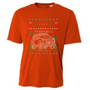 Adventure 101 Ugly Christmas 4runner Surf Gift Cooling Performance Crew T-Shirt