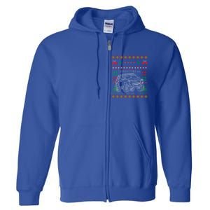 Adventure 101 Ugly Christmas 4runner Surf Gift Full Zip Hoodie