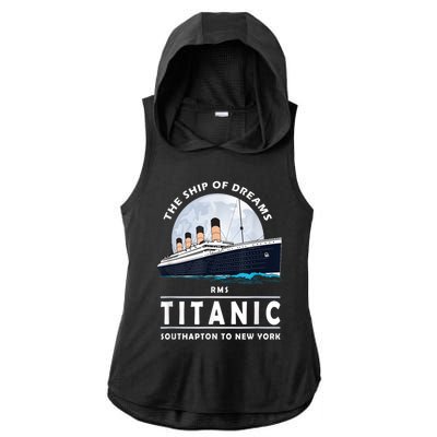 A 1912 Vintage Titanic Voyage Ship Cruise For Son Ladies PosiCharge Tri-Blend Wicking Draft Hoodie Tank