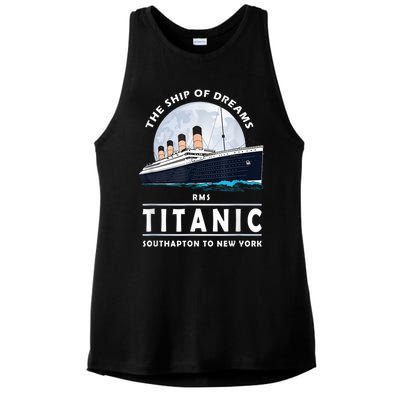 A 1912 Vintage Titanic Voyage Ship Cruise For Son Ladies PosiCharge Tri-Blend Wicking Tank