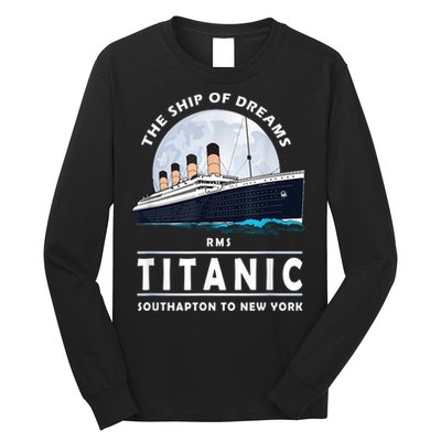 A 1912 Vintage Titanic Voyage Ship Cruise For Son Long Sleeve Shirt