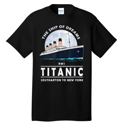 A 1912 Vintage Titanic Voyage Ship Cruise For Son Tall T-Shirt