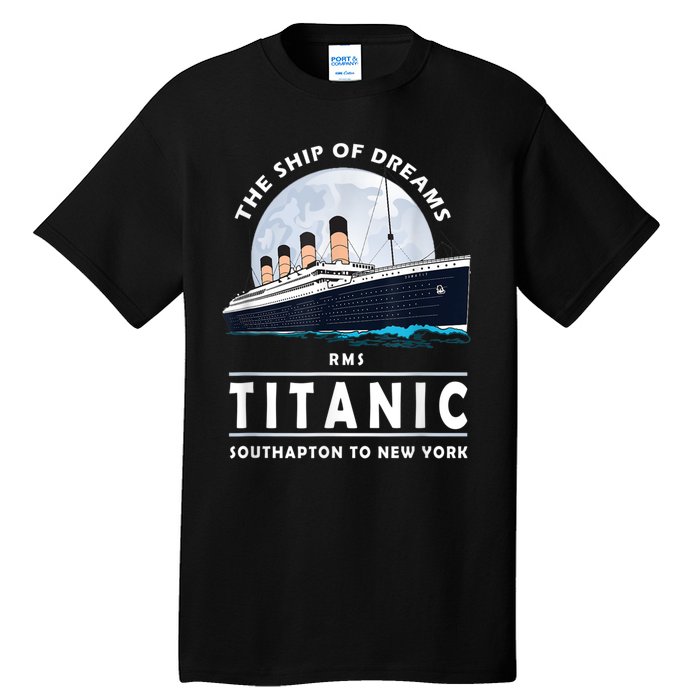 A 1912 Vintage Titanic Voyage Ship Cruise For Son Tall T-Shirt