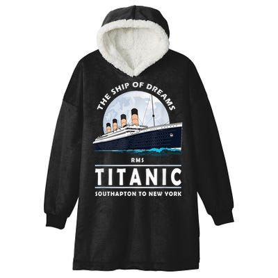 A 1912 Vintage Titanic Voyage Ship Cruise For Son Hooded Wearable Blanket