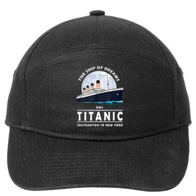 A 1912 Vintage Titanic Voyage Ship Cruise For Son 7-Panel Snapback Hat