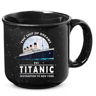 A 1912 Vintage Titanic Voyage Ship Cruise For Son 15oz Campfire Ceramic Mug