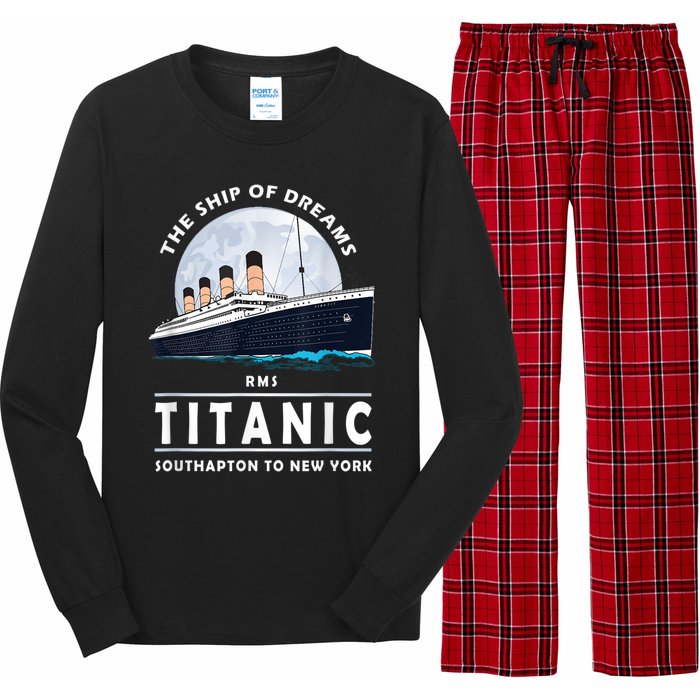 A 1912 Vintage Titanic Voyage Ship Cruise For Son Long Sleeve Pajama Set