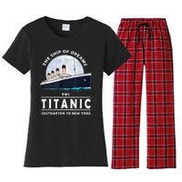 A 1912 Vintage Titanic Voyage Ship Cruise For Son Women's Flannel Pajama Set