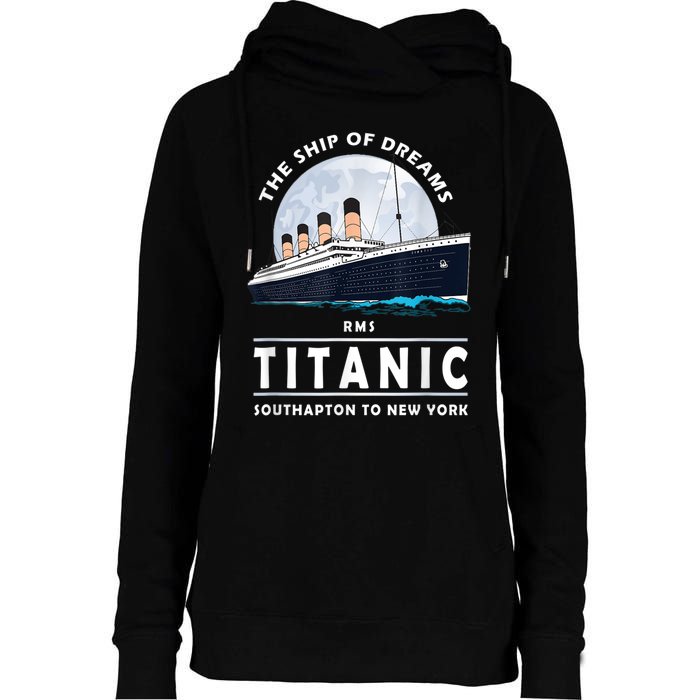 A 1912 Vintage Titanic Voyage Ship Cruise For Son Womens Funnel Neck Pullover Hood