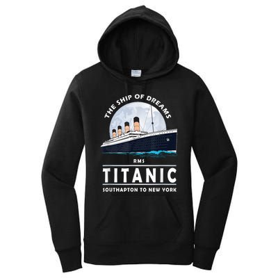 A 1912 Vintage Titanic Voyage Ship Cruise For Son Women's Pullover Hoodie