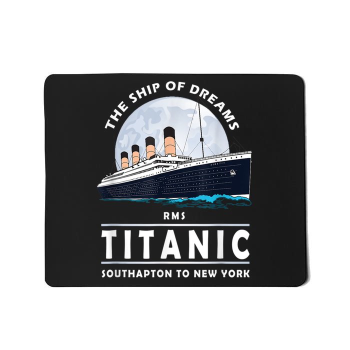 A 1912 Vintage Titanic Voyage Ship Cruise For Son Mousepad