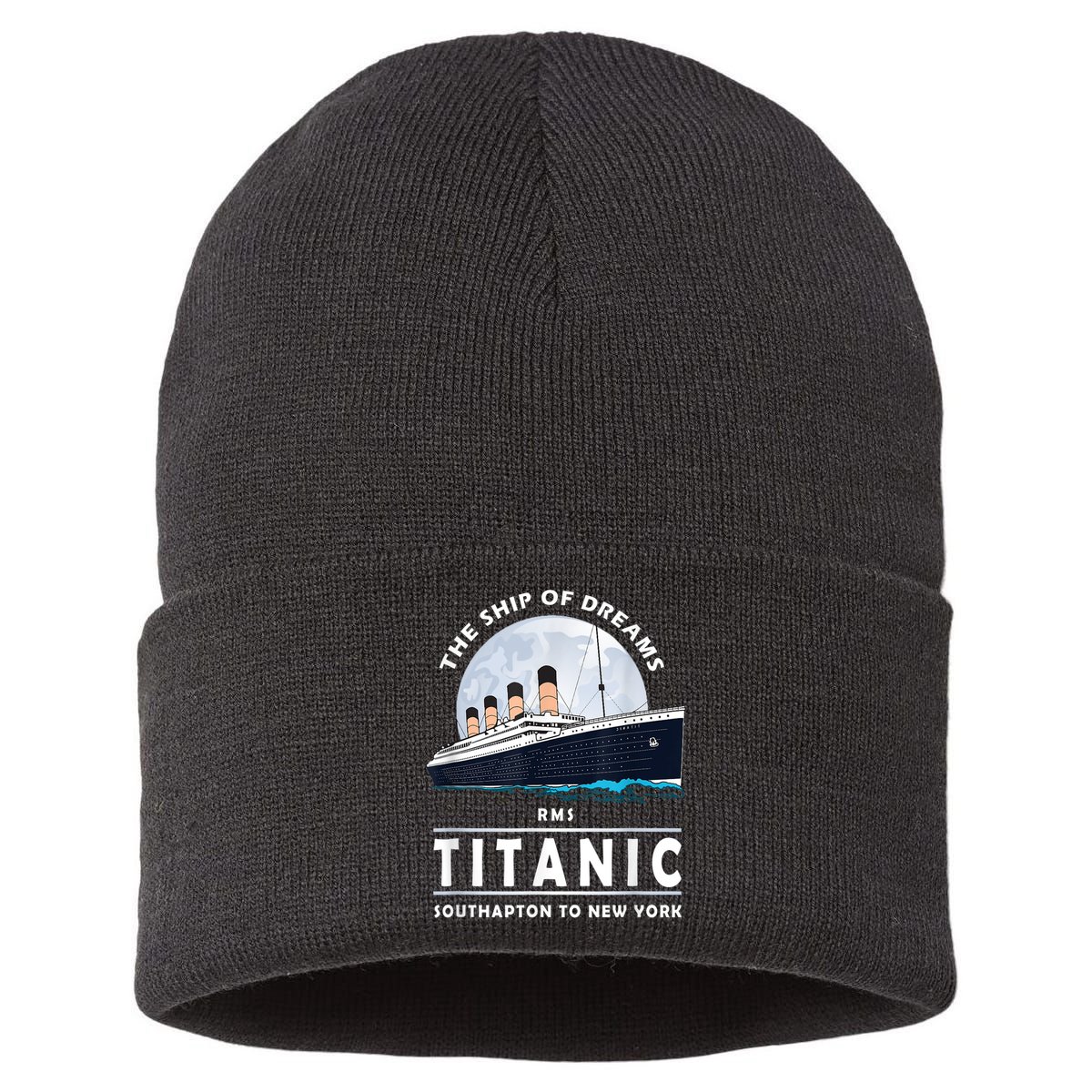 A 1912 Vintage Titanic Voyage Ship Cruise For Son Sustainable Knit Beanie