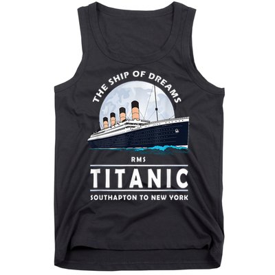 A 1912 Vintage Titanic Voyage Ship Cruise For Son Tank Top