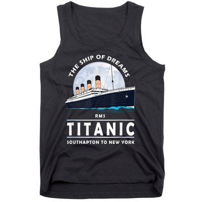 A 1912 Vintage Titanic Voyage Ship Cruise For Son Tank Top