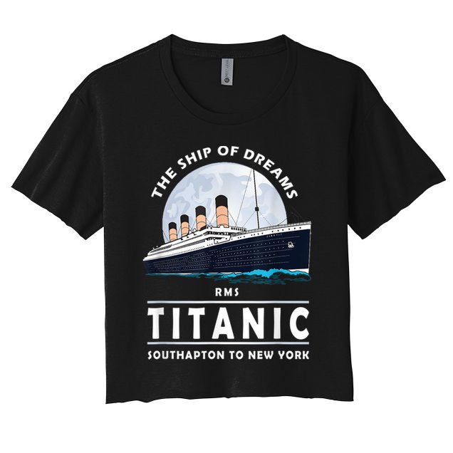 A 1912 Vintage Titanic Voyage Ship Cruise For Son Crop Top