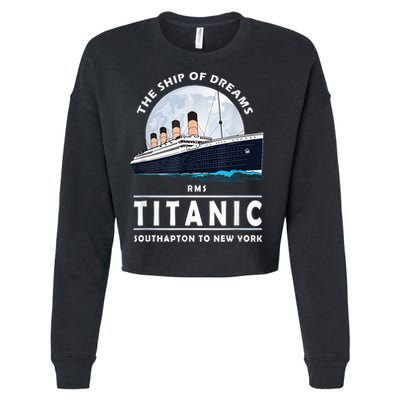 A 1912 Vintage Titanic Voyage Ship Cruise For Son Cropped Pullover Crew