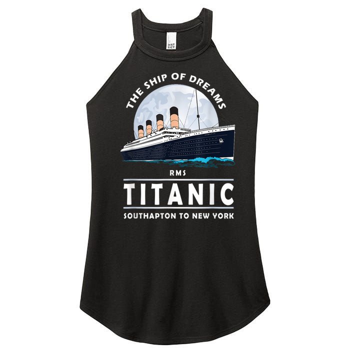 A 1912 Vintage Titanic Voyage Ship Cruise For Son Women's Perfect Tri Rocker Tank