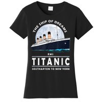 A 1912 Vintage Titanic Voyage Ship Cruise For Son Women's T-Shirt