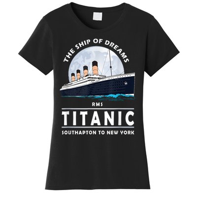 A 1912 Vintage Titanic Voyage Ship Cruise For Son Women's T-Shirt