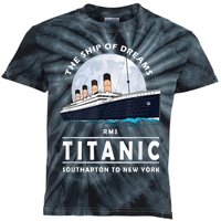 A 1912 Vintage Titanic Voyage Ship Cruise For Son Kids Tie-Dye T-Shirt