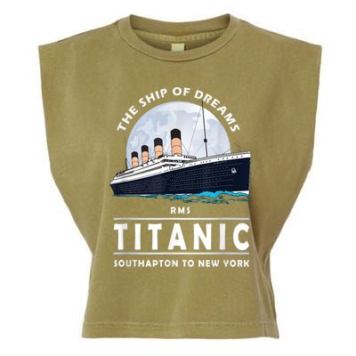 A 1912 Vintage Titanic Voyage Ship Cruise For Son Garment-Dyed Women's Muscle Tee